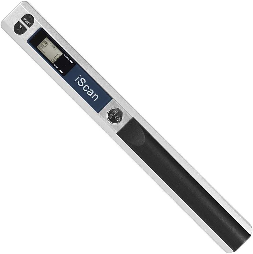 ECOiNVA para iScan Wand Escáner portátil de Documentos A4, 900DPI Escáner USB Escáner móvil Escáner móvil (Plata)