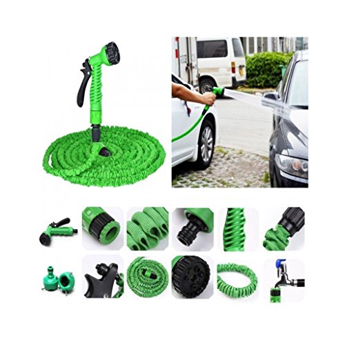 flexibler Gartenschlauch Flexi-Schlauch – Wasserschlauch – keine Knicke mehr, ausdehnbar (15 m) - 2