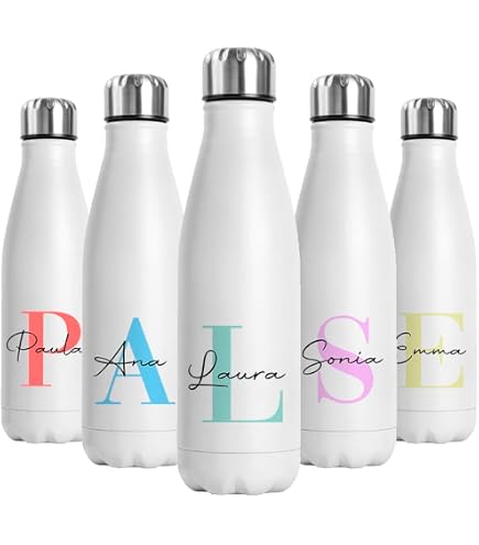 Botellas De Agua De Acero 350/500/750/1000ml Frasco De Vacío De Doble Pared Con Aislamiento