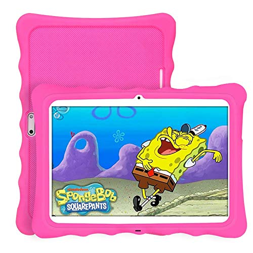 LAMZIEN - Funda Protectora de Piel y Silicona, Ajuste multiángulo, Compatible con LNMBBS TOSCIDO BEISTA ECC.Tablet de 10 Pulgadas Rosa Rosa