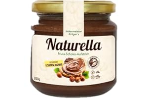 ALLGÄUER WANDERIMKEREI VERTRIEBS GMBH Allgäuer Wanderimkerei Naturella 200g I Nuss-Schoko-Aufstrich mit Imkerhonig & echter Bourbon-Vanille I Ohne Palmöl & Industriezucker I Kraftvolle Essenz peruanischen Kakaos