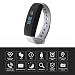Produktbild Fitness Tracker, CUBOT V2 0.88 Zoll OLED Schirm Bluetooth 4.0 Fitness Armband Smart Bracelet IP65 Wasserdichter Aktivitätstracker Smartwatch Android Smartwatch IOS wie iPhone Huawei Samsung HTC Sony sowie usw Schlafanalyse Push-Message und Anrufer ID Benachrichtigung