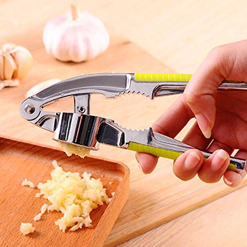 Skitic Knoblauchpresse Ingwerpresse Garlic Press Knoblauch Crusher Squeezer und Walnuss Cracker Küchenhelfer Küchenutensil Küchenwerkzeug Küche Werkzeuge - 6