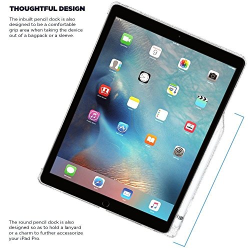 Poetic Lumos Flexibel Wiche Durchsichtig Ultra Dünn Schlagfest TPU Hülle für Apple iPad Pro 2 12,9 (2017) Durchsichtig Klar - 5
