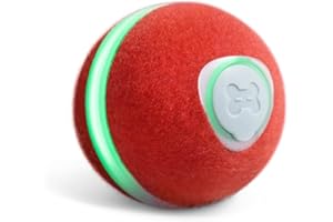 Cheerble Zabawki dla kotów/inteligentne piłki, 3 tryby dla kotów o różnych osobowościach, ładowanie przez USB, automatyczna zabawka dla kota jako prezent dla kota (czerwony)