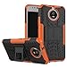Produktbild SsHhUu Moto G5s Hülle, Premium Rugged Stoßdämpfung & Staubabweisend Kompletter Schutz Hybrid-Koffer mit Ständer Telefon Kasten für Motorola Moto G5s (5.2") Orange