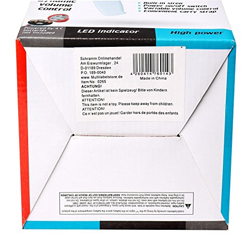 Schramm Onlinehandel Megaphone / Megafon inclusive 4 R14 Batterien (0265) - 4