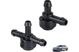 QNENEAM 2 Pcs Windscreen Washer Valve, Car Windshield Washer Check Valve, 2 Way (L) & 3 Way (T) Compatible with Volvo Models XC90 XC70 XC60 V70 S40 S60 S70 S80 V50 C30 C70 9178897 31391513 Washer Check Valve