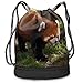 Produktbild ewtretr Turnbeutel, Cute Red Panda Drawstring Bag Drawstring Sports Backpack Travel Backpack