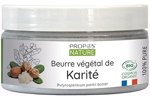 Beurre de Karité Bio désodorisé - 100% pur et naturel - 100 g - Propos'Nature