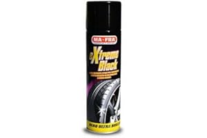 HITOPSELLER MAFRA EXTREME BLACK Nero Gomme Spray Ultra Brillante, con Effetto Bagnato, Previene le Screpolature, Resistente a Pioggia e Lavaggi Frequenti 500ml… (1)