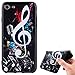 Produktbild Hülle für iPhone 7,Handyhülle für iPhone 8,Ultra Dünn Handyhülle,Leweiany 3D Kreativ Bunte Malerei Musik Note Painted Matt Prägung Muster Ultra Dünn Soft TPU Silikon Gummi Schutzhülle Kratzfeste und Scratch-Resistant Handytasche Schutz Handy Hülle Case Rückseite Handy Tasche Premium Shell Slim Etui Schale Bumper Case für Apple iPhone 7/8 4.7 Zoll Anti-Scratch Schutzhülle