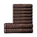 Produktbild 8 tlg. flauschiges Handtuch-Set | 16 moderne Farben und viele Größen | 100% gekämmte Baumwolle Frottee Qualität ca. 570g/m² | 8-teilig | 6x Handtuch 50 x 100 cm 2x Duschtuch 70 x 140 cm | Serie Pisa | CelinaTex 0003467 | dunkel-braun