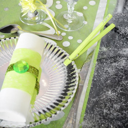 VLIES- BAND Uni ( Dekoband z.B.Tischband ) 10cm/10m MINT -28 - 3