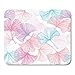 Produktbild HOTNING Gaming Mauspads Gaming Mouse Pad Gingko Biloba Pattern Purple Pink Blue Rose Quartz and Serenity 11.8"x 9.8" Decor Office Nonslip Rubber Backing Mousepad Mouse Mat