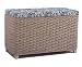Produktbild Büloo Bettbank Schlafzimmerbank Flurbank Schuhbank Sitzbank mit Aufbewahrung Aufbewahrungshocker Faltbarer Aufbewahrungsbox aus natürlicher Wasserhyazinthemit Füße (80x40x52cm T)