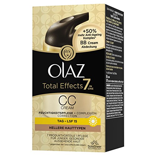 Olaz Total Effects 7-in-1 CC Cream Feuchtigkeitspflege Hellere Hauttypen, 50 ml - 3