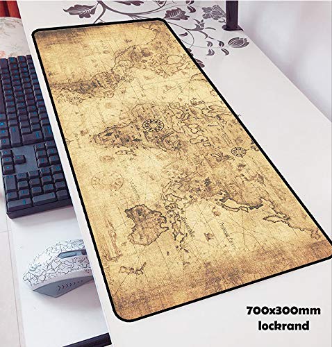 Preisvergleich Produktbild Karte Mauspad Maus Computer Mauspad Spiel Tastatur Mauspad 700x300x3m 4 M300x700X2M
