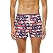 Produktbild Daysing Badehose für Herren,Dayaing Short Hosen Bademode Schwimmhose Badeshort Swim Short in Streifen Drucken mit Mehreren Mustern Bedruckte Herren-Boxershorts mit Schnürung