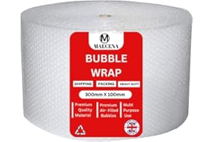 MAECENA Bubble Wrap For Moving House Packing material for Moving Home, Easy swifting Packing, Office and Industrial Use (300mm X100meter)