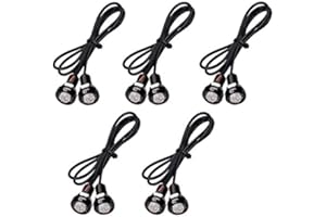 Electrely Luce di Navigazione per Barche, 10 Pezzi 12V Marine Boat Yacht Luce a LED Lampada di Prua Laterale per luci di Prua e di Poppa, luci per Kayak Luce Subacquea