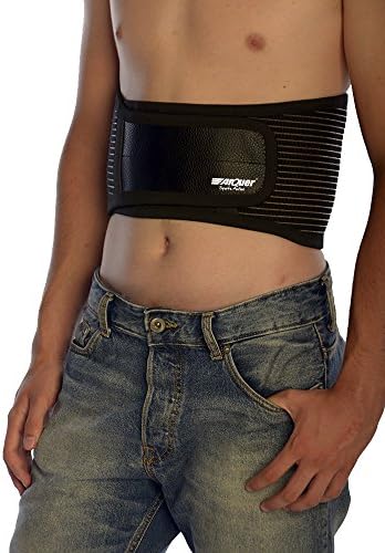 Arquer Black Basic Line Slimming Belt Short And Breathable, Black, Size L