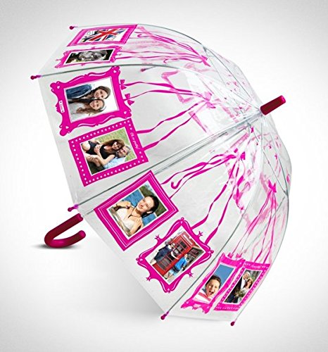 Preisvergleich Produktbild Clippy Foto Regenschirm - Kids Pink: Regenschirm mit 16 Fototaschen