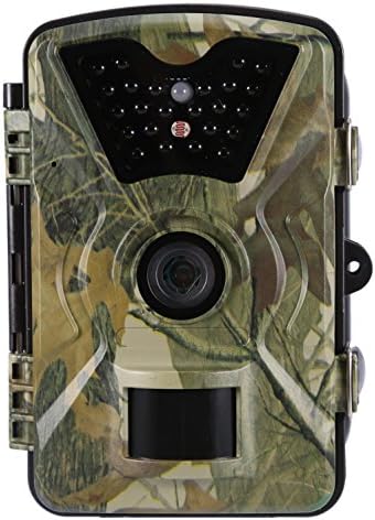 Topgio Trail Camera, 5M 1080P HD Wildlife Camera with 90 ° Wide Angle Lens Detection, Night Version up to 20M/65FT, IP 66 Waterproof, Hunting Camera with 1080P Camera with Water Protected Design