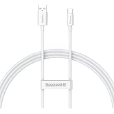 Baseus Superior Hızlı Şarj &Ouml;zellikli Type-C Kablo 100W, 1 Metre, Beyaz