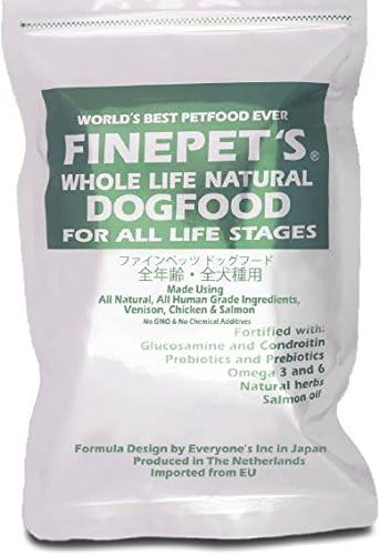 finepets VENISON & CHICKEN FORMULA COMPLETE AND BALANCED DRY FOOD FOR DOGS OF ALL BREEDS AND ALL LIFE STAGES. ALL NATURAL, ALL HUMAN GRADE INGREDIENTS. 1,5 KG