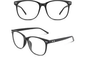 CGID CN81 Fake Glasses Women Men Large Oversized Clear Lens Horn Rimmed Glasses 100% UV400 Protection