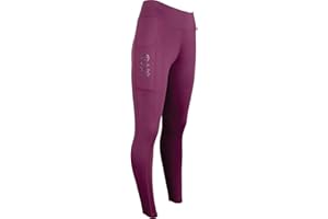 AK RIDING SPORTS AK Oreo Pull on High Waisted Breathable Horse Riding Tights/Leggings/Breeches with Full Seat Silicon Grip AKRS-6052-01