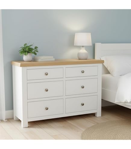 GROFurniture 3 Practical Deep Drawers Chest Of Drawers For Bedroom, Low