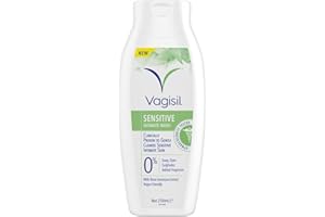 Vagisil Sensitive Intimate Wash for Women, Gently Cleanses Sensitive Skin, pH Balanced, Soap Free Dye Free & Fragrance Free, 250ml