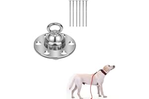 CiCixixi Hund Anlegepflöcke 360°Grad Hundeanker, Bodenanker für Hunde Abnehmbar, Edestahl Hundepfahl Nicht inkl. Hundeleine, Hund Bodenanker Erdanker für Outdoor Garten