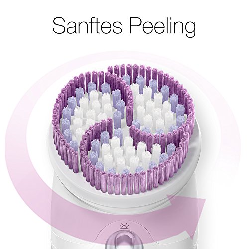 Braun Silk-épil 9 SkinSpa Epilierer 9-969e, mit Peeling- und Gesichtsreinigungsbürste, weiß/türkis - 7