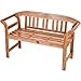 Produktbild Gartenbank mit ROSE SAN JOSE 2-sitzer Akazie Sitzbank Gartenmöbel Landhausbank Parkbank Holz NEU