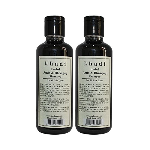 Khadi Herbal Amla & Bhringraj Shampoo - 210ml (Set of 2) RS.160 (50.00% Off) - Amazon
