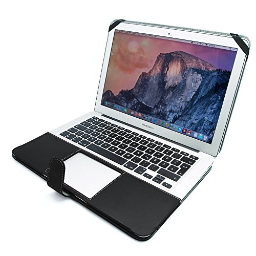 Energmix MacBook Air Ledertasche 13 Zoll Kunstleder 13“ Schwarz - 2