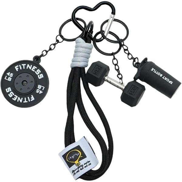 EMOM Fitness Portachiavi A Disco Peso 45 Libbre – Rosso, Gomma Resistente, Diametro 41 Mm – Regalo Per Appassionati Di Palestra - 2