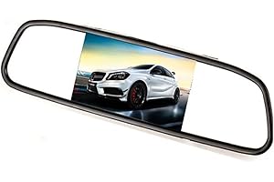 Auto Wayfeng WF® 5 Pouces LCD 16: 9 écran TFT Voiture rétroviseur pour DVD/VCR/caméra de recul Voiture (DC 12V / PAL/NTSC / 2 Voies entrées vidéo)