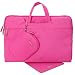 Produktbild Laptophülle | Evecase® 15-15.6 Zoll Universal Laptop gepolsterte Aktentasche Schutzhülle mit verdeckbare Griffe, getrenntes Täschchen, Mausmatte, beiderseitiger Zubehörfächer Lenovo Asus Acer- Pink