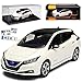 Produktbild J-Collection Nissan Leaf ZE1 Weiss 2. Generation Ab 2017 1/43 Modell Auto mit individiuellem Wunschkennzeichen