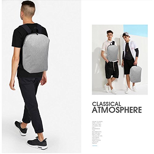 Valleycomfy Einfach Neuen Laptop Rucksack (bis 39,6 Cm) Leinwand Notebook Tasche Für Freizeit/Business/Travel/Studenten Hiptop Staubbeutel Schwarz - 7
