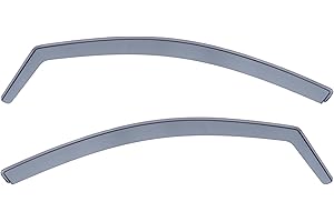 Modifycar - Deflectores Compatibles con Renault Megane II 2002-2008 - Vidrio Acrílico Duradero - Derivabrisas Delanteros Ahumados para Ventanillas - Instalación Interior - 2 Unidades