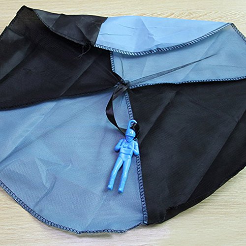 Forfar Tangle Free Soldier Men Base Jumpers Kids Hand Throwing Parachute Jump Fly Launcher Set Outdoor Play Game Toy