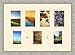 Produktbild Bilderrahmen multivues Peach 4 Foto(s) 10x15 and 3 Foto(s) 9x13 Passepartout, Wand Bilderrahmen 58x40 cm Taupe, 3.5 cm Breiten Holzleisten
