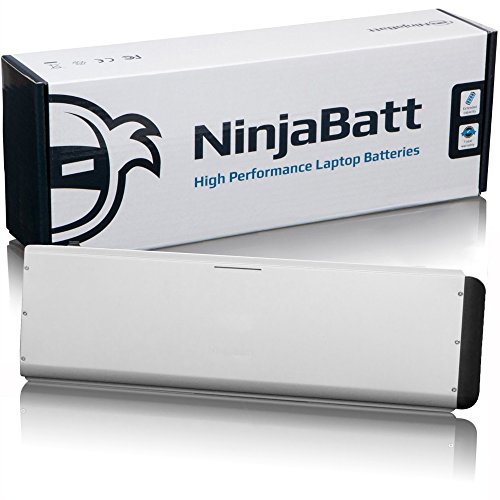 NinjaBatt® Laptop-Akku für Apple - MacBook 15" Unibody (2008 Version) A1281 A1286 MB772 - Premium-Qualität - Hohe Leistungsfähigkeit [Li-Polymer/42Wh/10.8v]