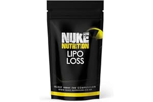 Nuke Nutrition Lipo Loss Tablets | 60 Tablets | Maximum Strength Weight Loss That Work Fast | Keto Shred Fat Burning | Contains Ginseng, Green Tea, Acai Berry & Caffeine | Thermo Fat Burn