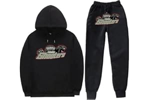 XUEQINGDE Tuta Trapstar Uomo Donna,2 Pezzi Trapstar Tuta Jogging Sportiva Set Autunno Inverno Completo Trapstar Ricamata Shooters In Pile Unisex